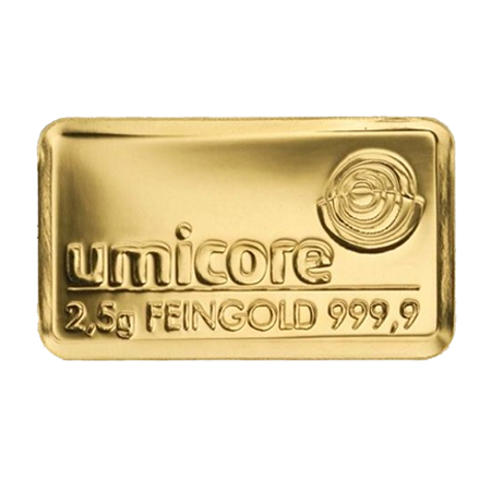 Lingot d’or de 2,5 grammes