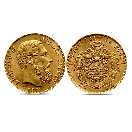 Léopold belge en or