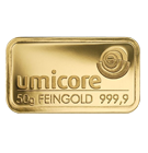 Lingot d’or de 50 grammes